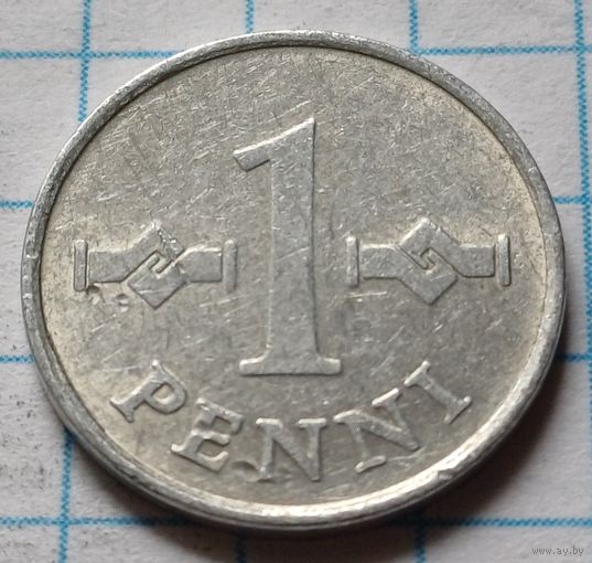 Финляндия 1 пенни, 1978     ( 2-3-8 )