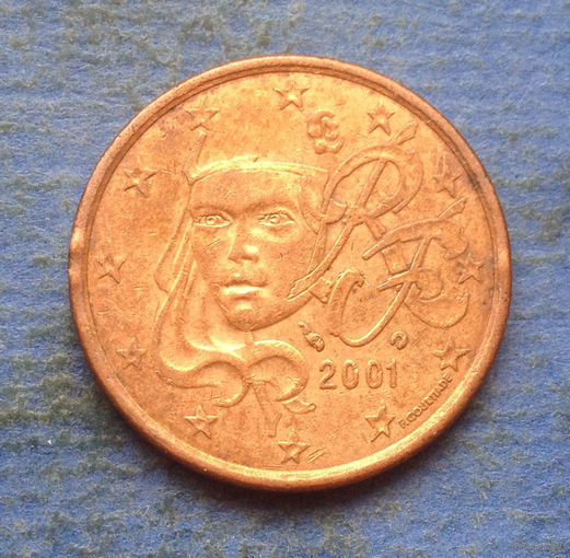 Франция 5 евроцентов 2001