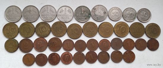 Монеты Германии 40 штук