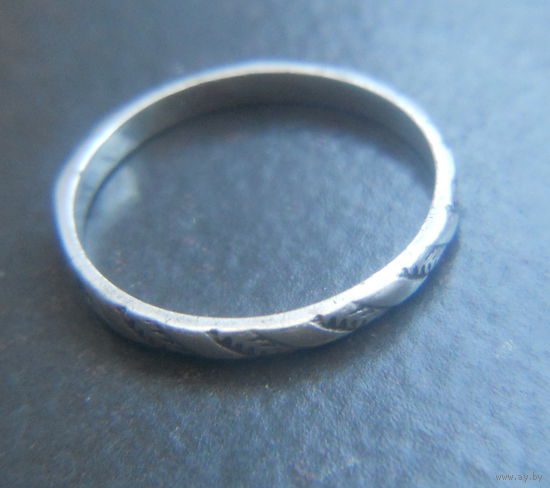 Кольцо, серебро, 17 размер.