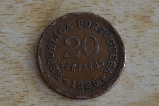 Португалия 20 сентаво 1925