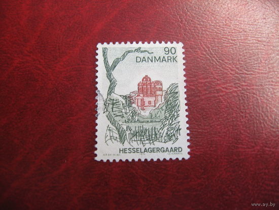 Марка замок Хверринж 1974 год Дания