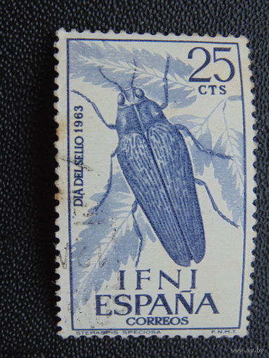 Испанская колония Ифни 1963 г. Жук.