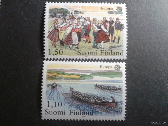 Финляндия 1981 Европа фольклор полная