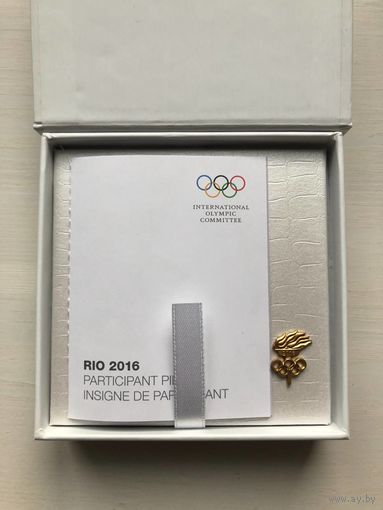 Знак участника Олимпийских игр Рио де Жанейро, Бразилия 2016