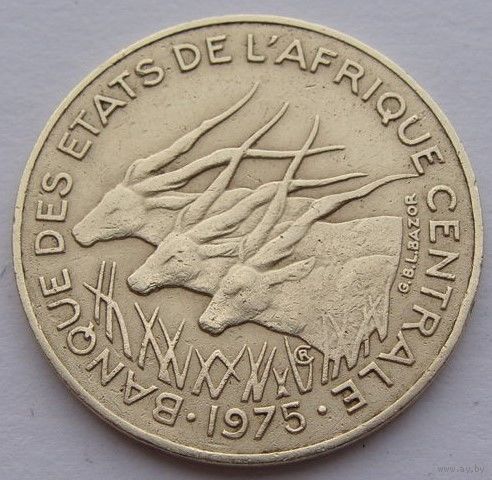 Центральные Африканские штаты. 10 франков 1975 год КМ#9