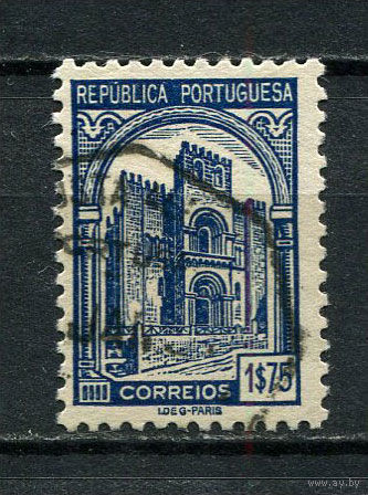 Португалия - 1935 - Старый собор Коимбры - [Mi. 589] - полная серия - 1 марка. Гашеная.  (Лот 19DL)