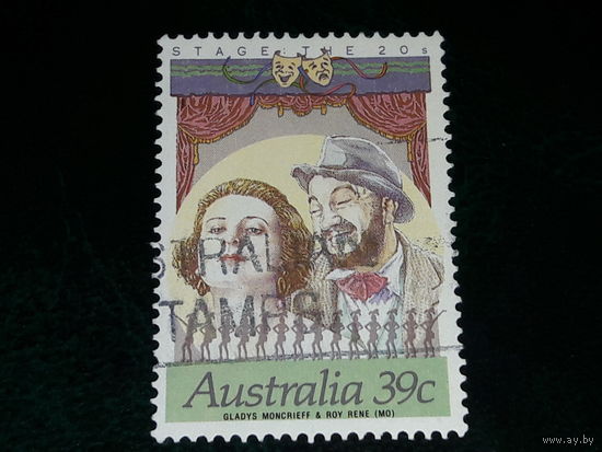 Австралия 1989 Актеры театра и кино. 1 марка