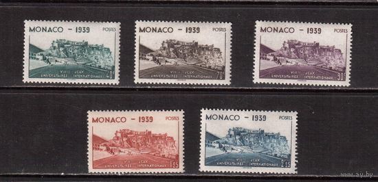 Монако-1939, (Мих.200-204)  **/* (2 м - **) , Спорт, Стадион