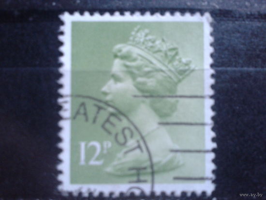 Англия 1980 Королева Елизавета 2  12 пенсов