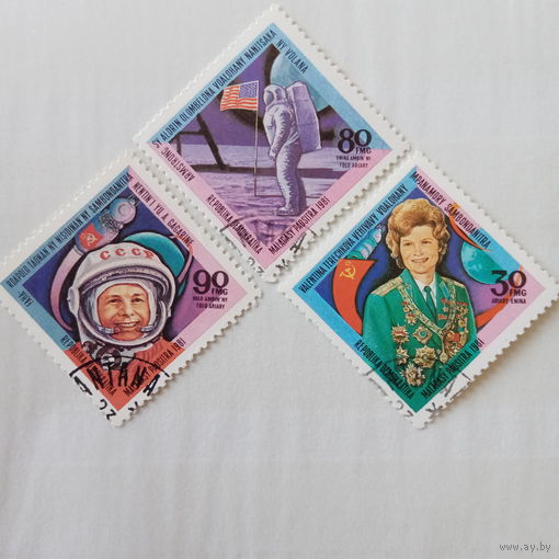 Мадагаскар 1981. Известные космонавты и астронавты