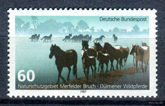 Германия (ФРГ) - 1987г. - Охрана природы - полная серия, MNH с полосами на клее [Mi 1328] - 1 марка
