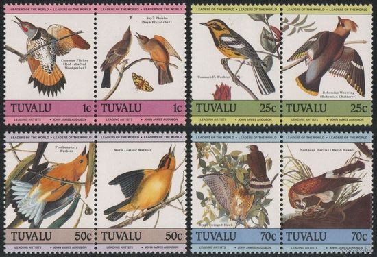 1985 Тувалу 276-283Paar Птицы 6,50 евро