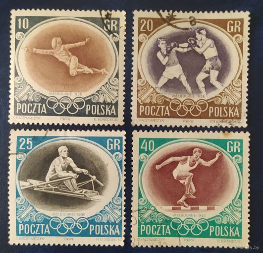 Польша 1956 Олимпийские игры (наклейки) 4 из 6