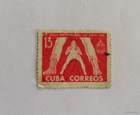 Марка Куба 1963 год. Спорт.