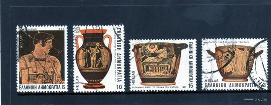 Греция. Ми-1532,1535,1536,1538. Мифология. Греческое античное искусство. 1983.