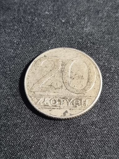 Польша 20 злотых 1989