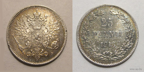 25 пенни 1916 UNC