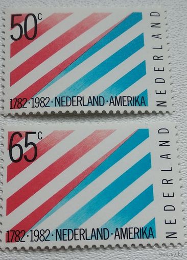 Нидерланды 1982 год 200-летие установления дипломатических отношений с США Ч-8-2