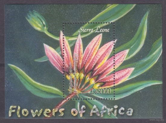 2003 Сьерра-Леоне 4350/B564 Цветы 6,50 евро