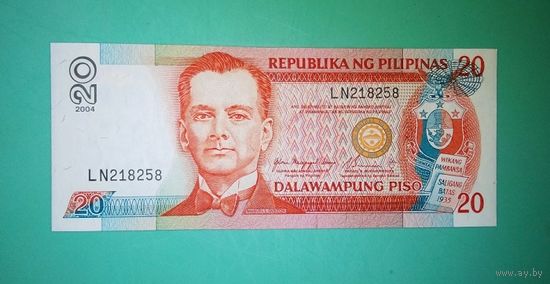 Банкнота 20 песо  Филиппины 1998 - 2012  г.