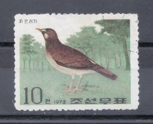КНДР.1973.Птицы (1 марка)