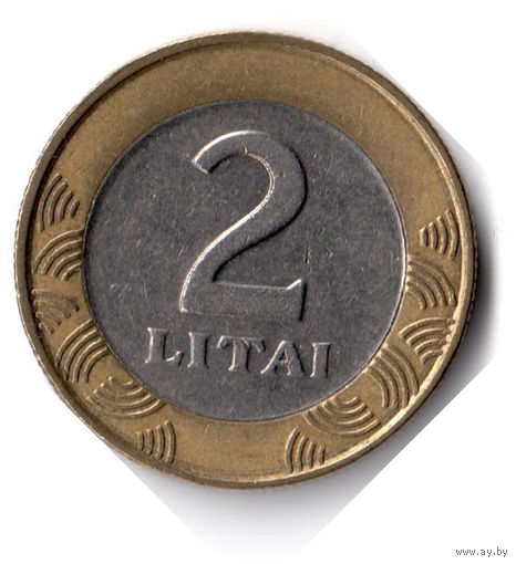Литва. 2 лита. 2001 г.