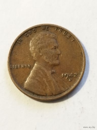 США 1 цент 1942 D