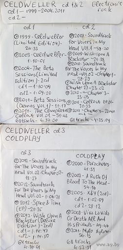 CD MP3 дискография CELDWELLER, COLDPLAY - 4 CD