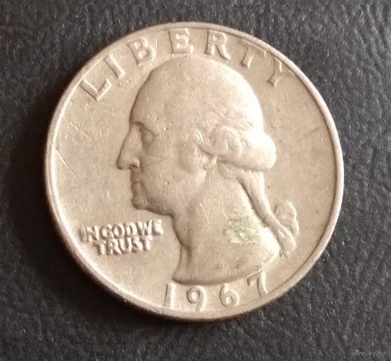 25 цент  1967 США