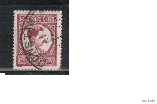 Румыния-1930, (Мих.381)  гаш.  ,Стандарт,  Король Карл II, перфин