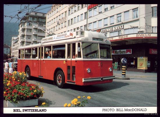 Австралия Швейцария Биль Троллейбус 2