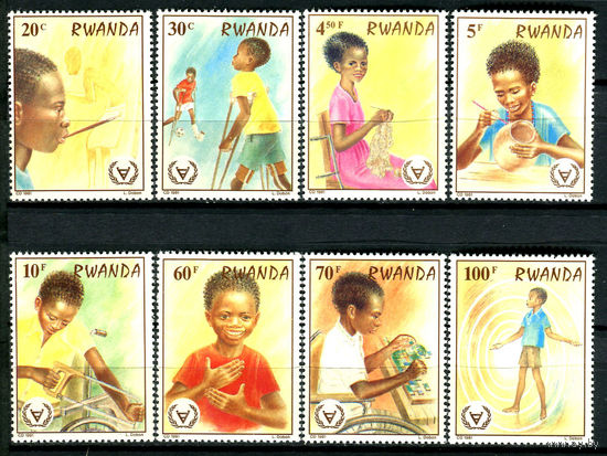 Руанда - 1981г. - Международный год инвалидов - полная серия, MNH [Mi 1143-1150] - 8 марок