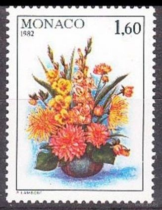 1982 Монако 1560 Цветы 2,00 евро