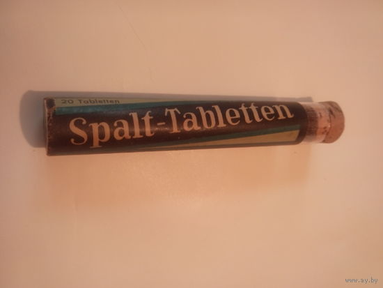 Старинная оригинальная упаковка Spalt-Tabletten.Prof.Dr.med.Much A.-G.,Chem. pharm. Fabrik Bln-Pankow.Первая половина XX-го века.