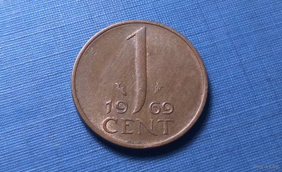 1 цент 1969. Рыба слева от номинала. Нидерланды.