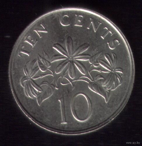 10 центов 1991 год Сингапур