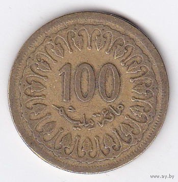 100 миллим 1983 Тунис