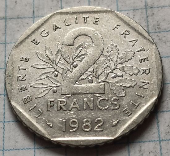 Франция 2 франка, 1982    ( 1-6-1 )