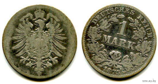Германия 1 марка 1875