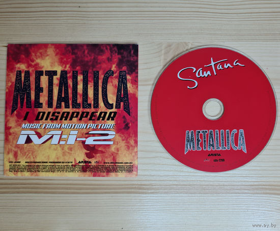 Metallica - I Disappear (Promo CD, Mexico, 2000, лицензия) Arista 0113875HWR