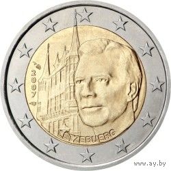 2 евро 2007 Люксембург Дворец Великих герцогов UNC