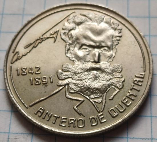 Азорские острова 100 эскудо, 1991 100 лет со дня смерти Антеру де Кентал       ( 1-10-1 )