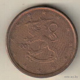 Финляндия 5 евроцент 2001