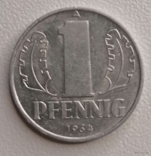 Германия - ГДР 1 пфенниг, 1964 (лот 0036), ОБМЕН.