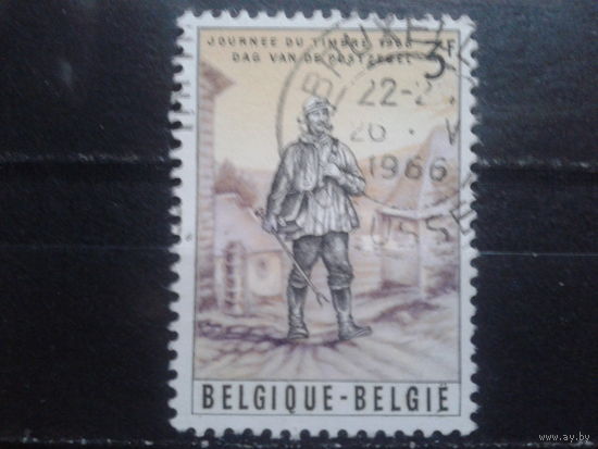 Бельгия 1966 День марки, акварель
