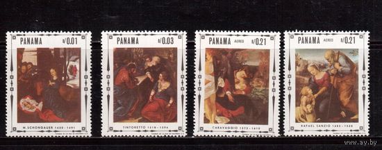 Панама-1968(Мих.1034-1037) ,  ** , Живопись,Религия