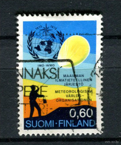 Финляндия - 1973 - 100-летие Всемирной метеорологической организации - [Mi. 728] - полная серия - 1 марка. Гашеная.  (Лот 185AP)