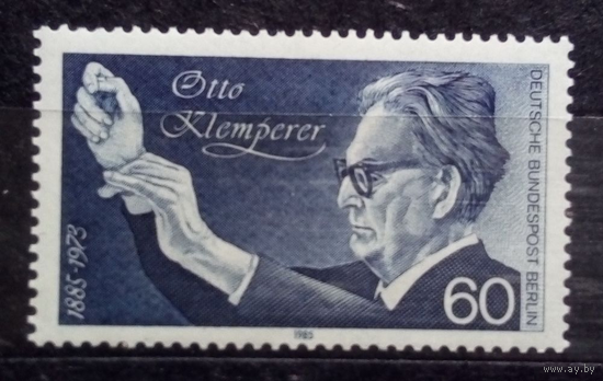 100 лет со дня рождения дирижера Отто Кельмперера, Германия (Берлин), 1985 год, **\\