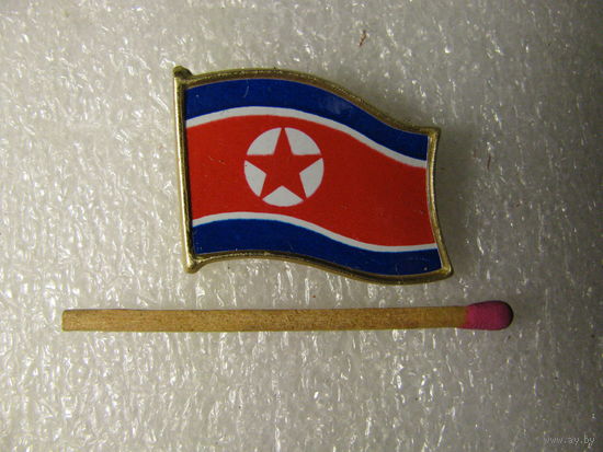 Знак. Флаг Северной Кореи.